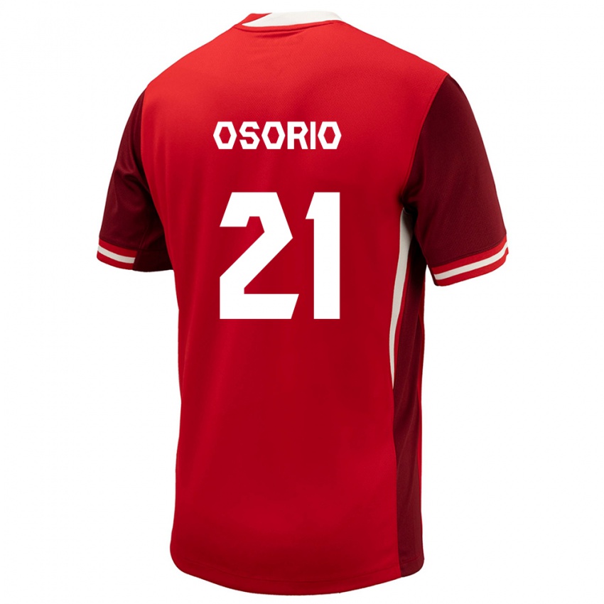Niño Camiseta Canadá Jonathan Osorio #21 Rojo 1ª Equipación 24-26 La Camisa
