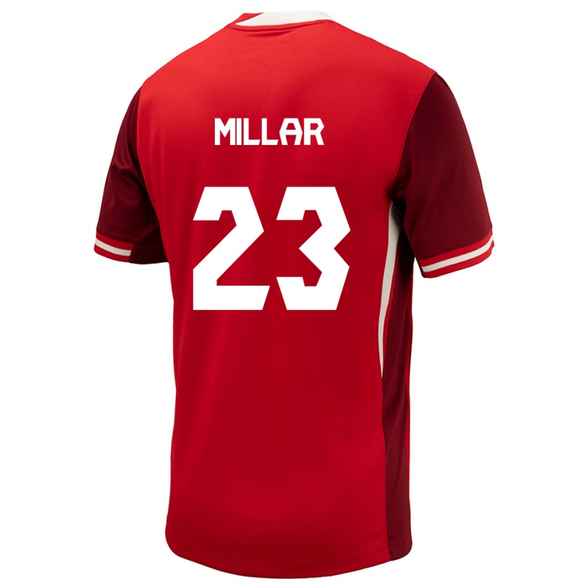 Niño Camiseta Canadá Liam Millar #23 Rojo 1ª Equipación 24-26 La Camisa