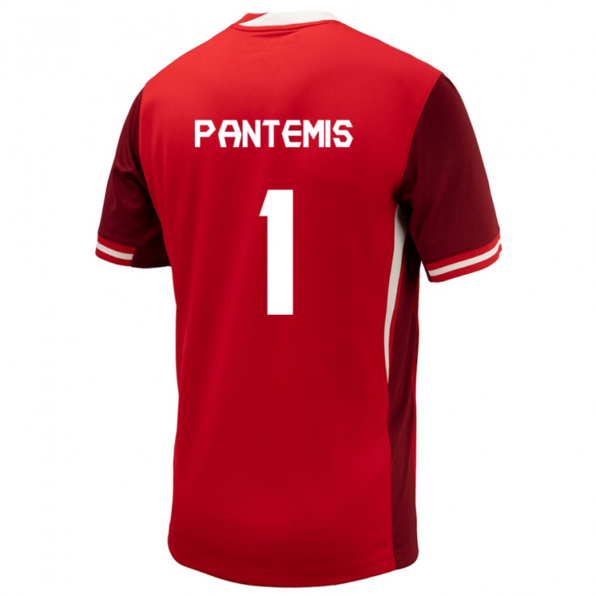 Niño Camiseta Canadá James Pantemis #1 Rojo 1ª Equipación 24-26 La Camisa