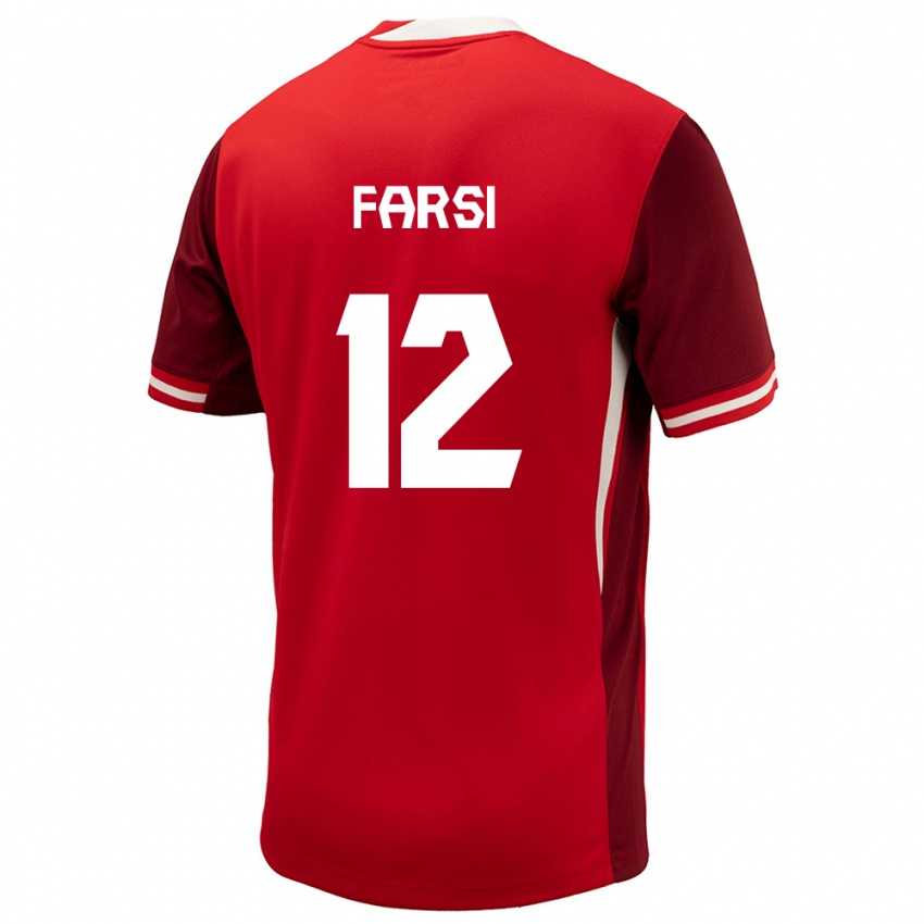 Niño Camiseta Canadá Mohamed Farsi #12 Rojo 1ª Equipación 24-26 La Camisa