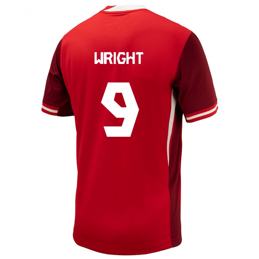 Niño Camiseta Canadá Lowell Wright #9 Rojo 1ª Equipación 24-26 La Camisa