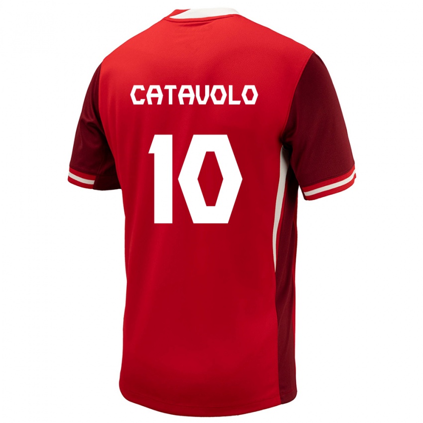Niño Camiseta Canadá Matthew Catavolo #10 Rojo 1ª Equipación 24-26 La Camisa