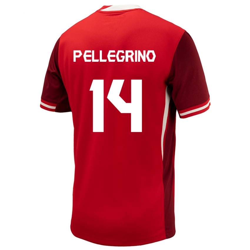 Niño Camiseta Canadá Gabriel Pellegrino #14 Rojo 1ª Equipación 24-26 La Camisa