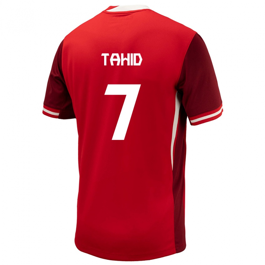 Niño Camiseta Canadá Taryck Tahid #7 Rojo 1ª Equipación 24-26 La Camisa