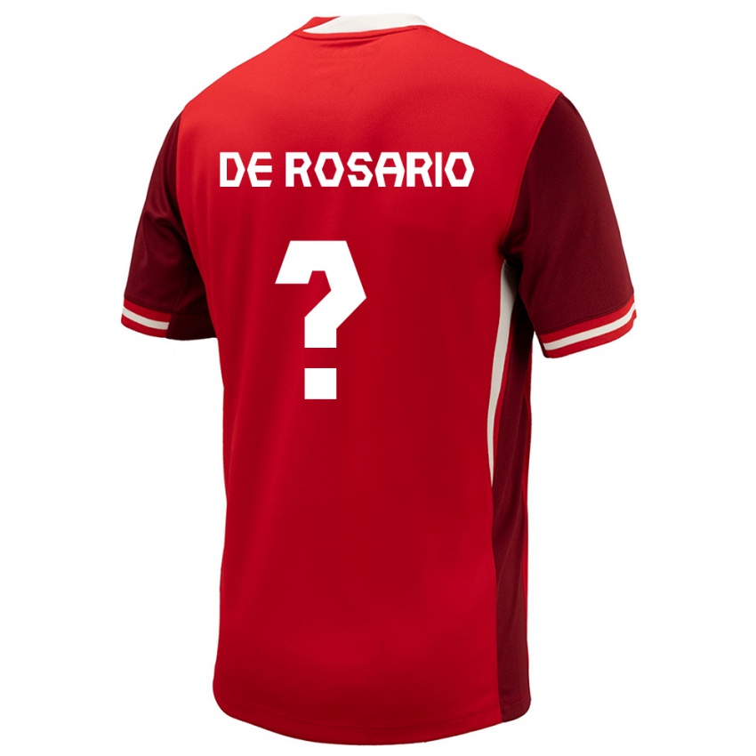 Niño Camiseta Canadá Adisa De Rosario #0 Rojo 1ª Equipación 24-26 La Camisa