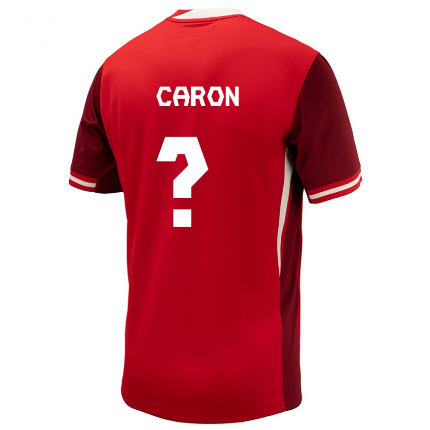 Niño Camiseta Canadá Renaud Caron #0 Rojo 1ª Equipación 24-26 La Camisa