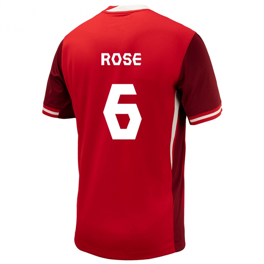Niño Camiseta Canadá Deanne Rose #6 Rojo 1ª Equipación 24-26 La Camisa