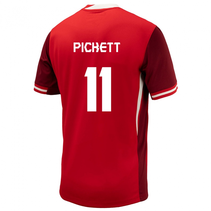 Niño Camiseta Canadá Victoria Pickett #11 Rojo 1ª Equipación 24-26 La Camisa