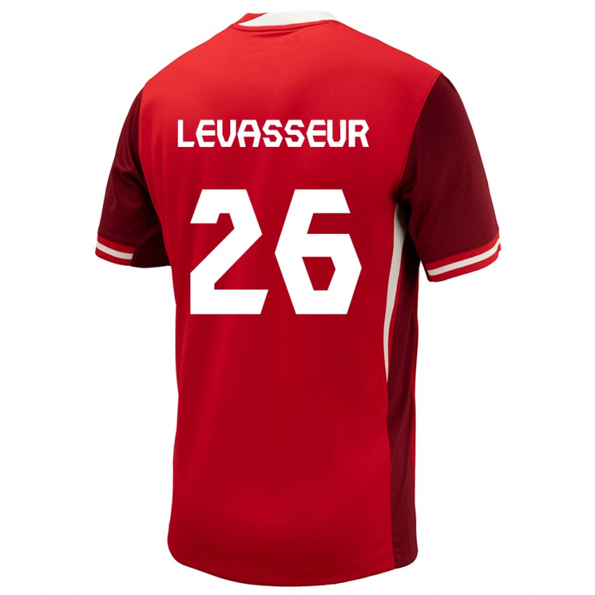 Niño Camiseta Canadá Marie Levasseur #26 Rojo 1ª Equipación 24-26 La Camisa