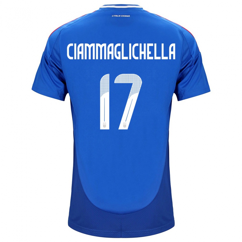 Niño Camiseta Italia Aaron Ciammaglichella #17 Azul 1ª Equipación 24-26 La Camisa