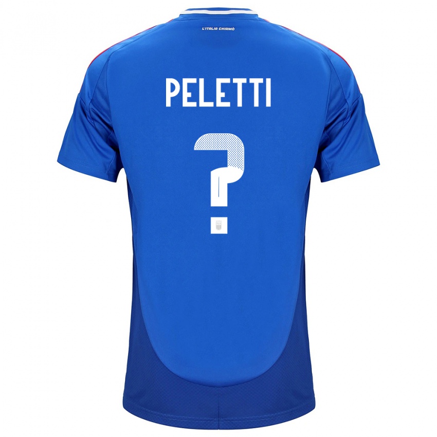 Niño Camiseta Italia Lamberto Peletti #0 Azul 1ª Equipación 24-26 La Camisa