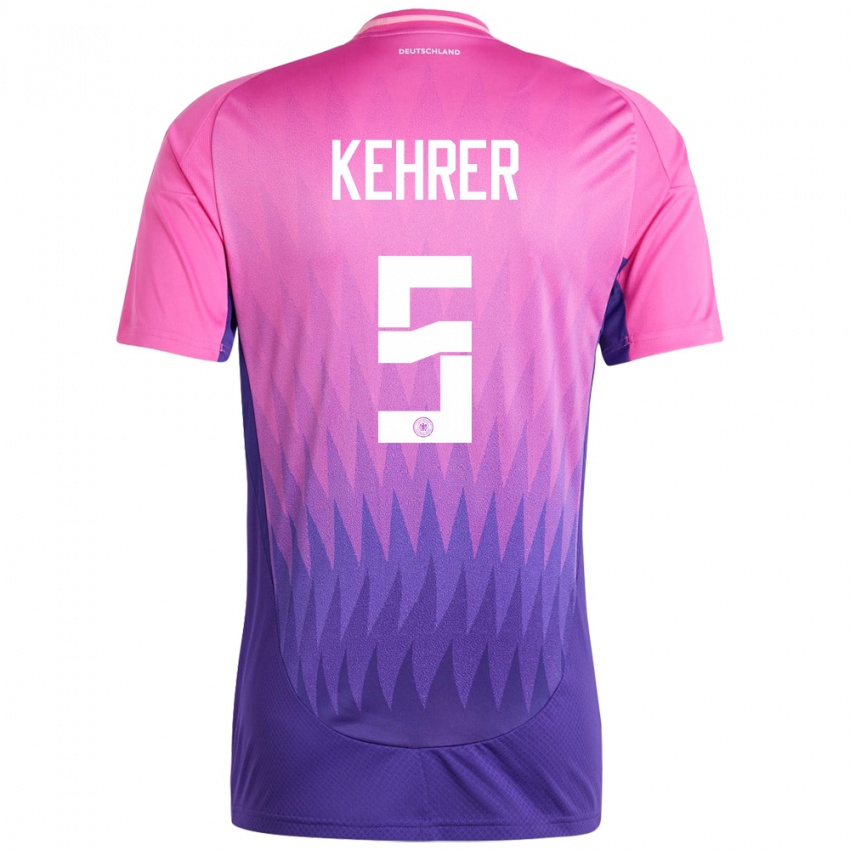 Niño Camiseta Alemania Thilo Kehrer #5 Rosado Morado 2ª Equipación 24-26 La Camisa