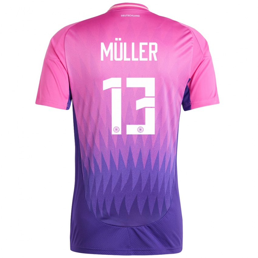 Niño Camiseta Alemania Thomas Muller #13 Rosado Morado 2ª Equipación 24-26 La Camisa