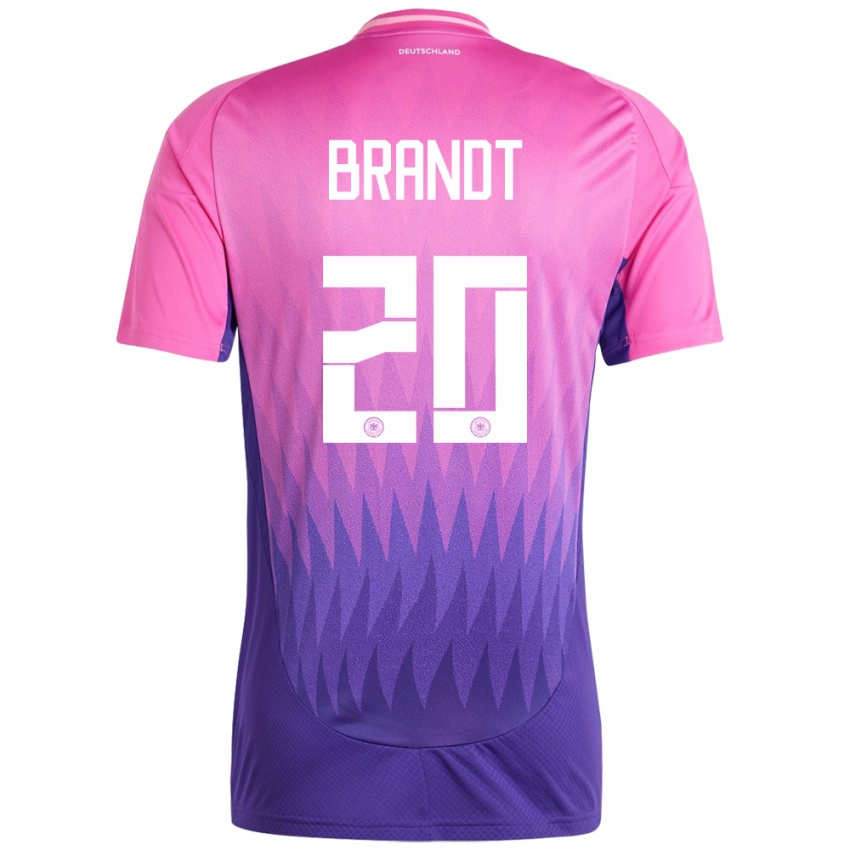 Niño Camiseta Alemania Julian Brandt #20 Rosado Morado 2ª Equipación 24-26 La Camisa