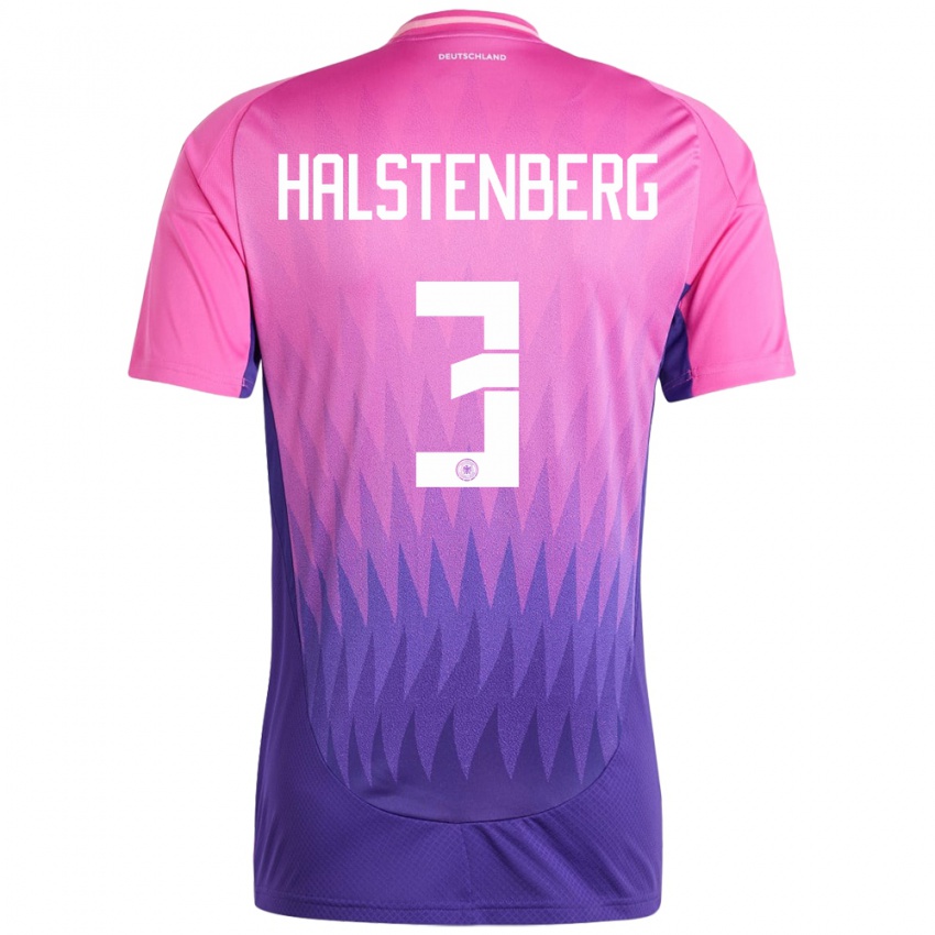 Niño Camiseta Alemania Marcel Halstenberg #3 Rosado Morado 2ª Equipación 24-26 La Camisa