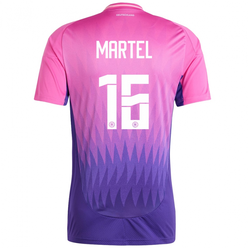 Niño Camiseta Alemania Eric Martel #16 Rosado Morado 2ª Equipación 24-26 La Camisa