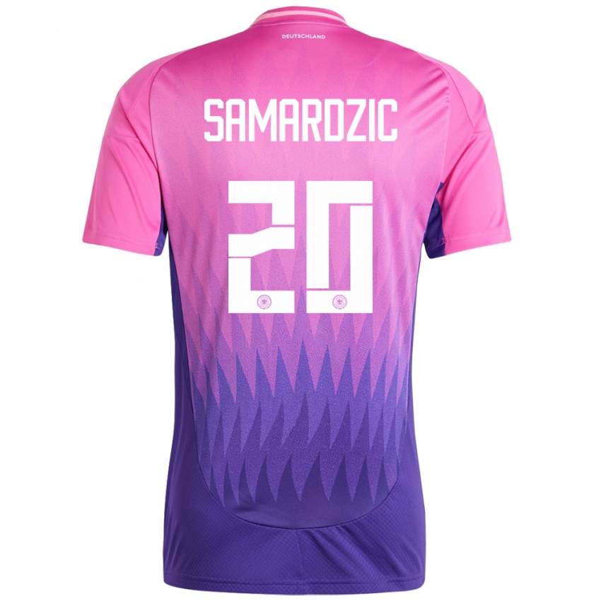 Niño Camiseta Alemania Lazar Samardzic #20 Rosado Morado 2ª Equipación 24-26 La Camisa