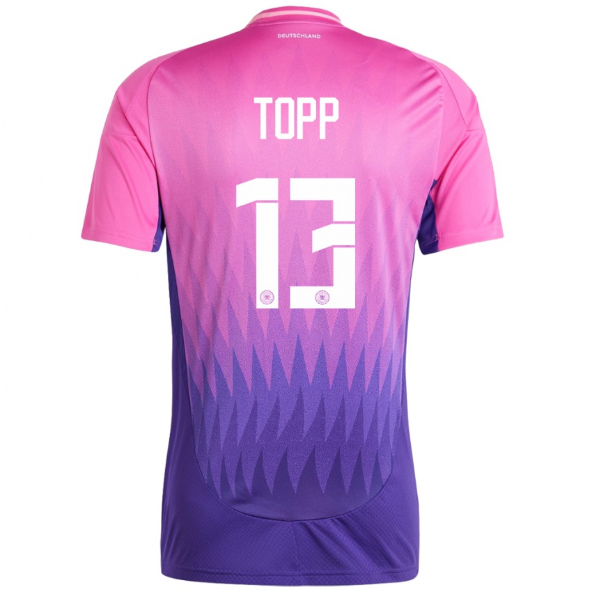 Niño Camiseta Alemania Keke Topp #13 Rosado Morado 2ª Equipación 24-26 La Camisa