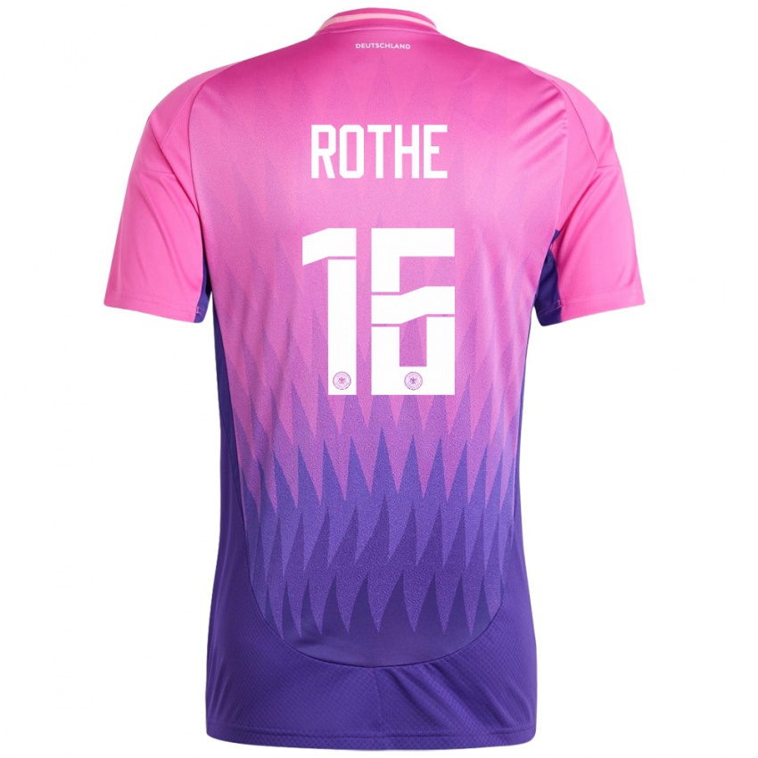 Niño Camiseta Alemania Tom Rothe #16 Rosado Morado 2ª Equipación 24-26 La Camisa