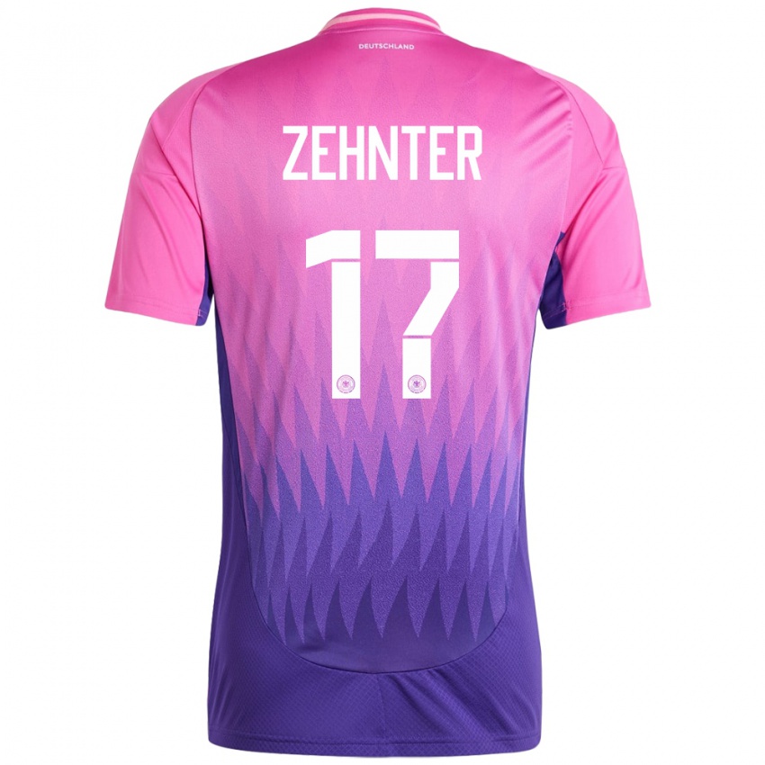 Niño Camiseta Alemania Aaron Zehnter #17 Rosado Morado 2ª Equipación 24-26 La Camisa