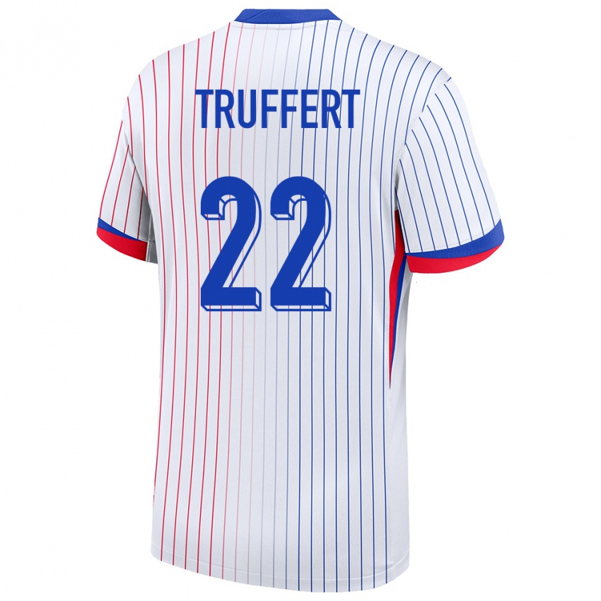 Niño Camiseta Francia Adrien Truffert #22 Blanco 2ª Equipación 24-26 La Camisa