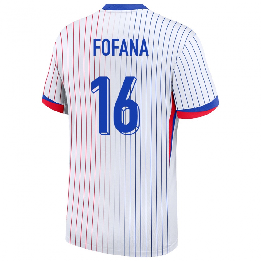 Niño Camiseta Francia Yahia Fofana #16 Blanco 2ª Equipación 24-26 La Camisa