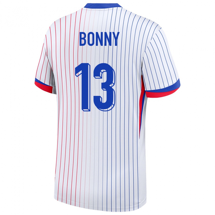Niño Camiseta Francia Ange Yoan Bonny #13 Blanco 2ª Equipación 24-26 La Camisa