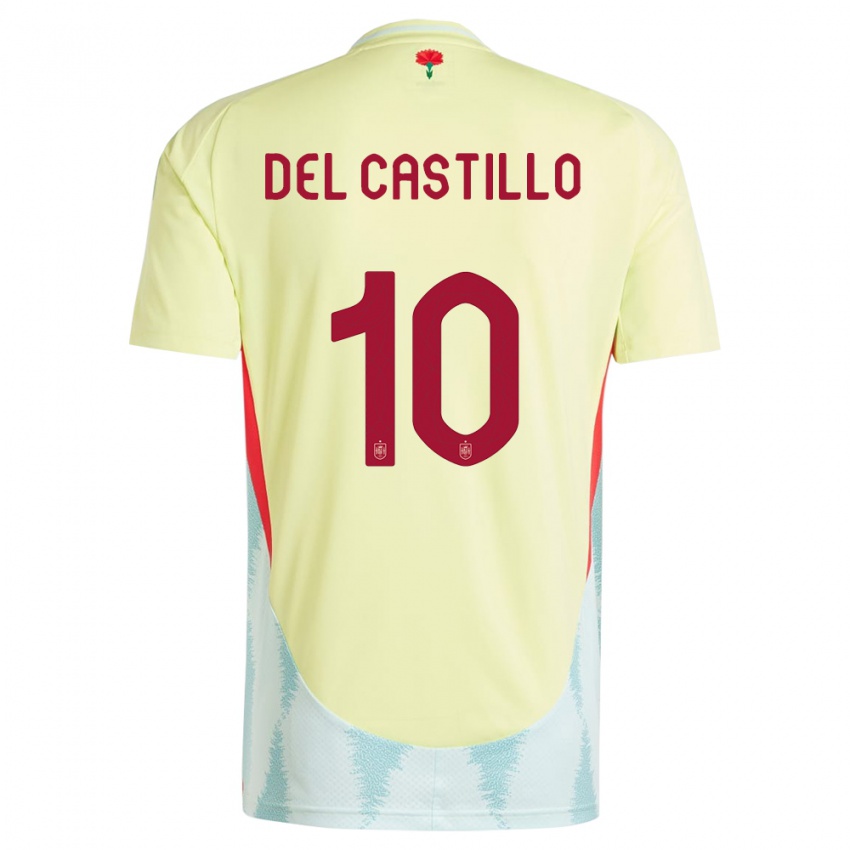Niño Camiseta España Athenea Del Castillo #10 Amarillo 2ª Equipación 24-26 La Camisa