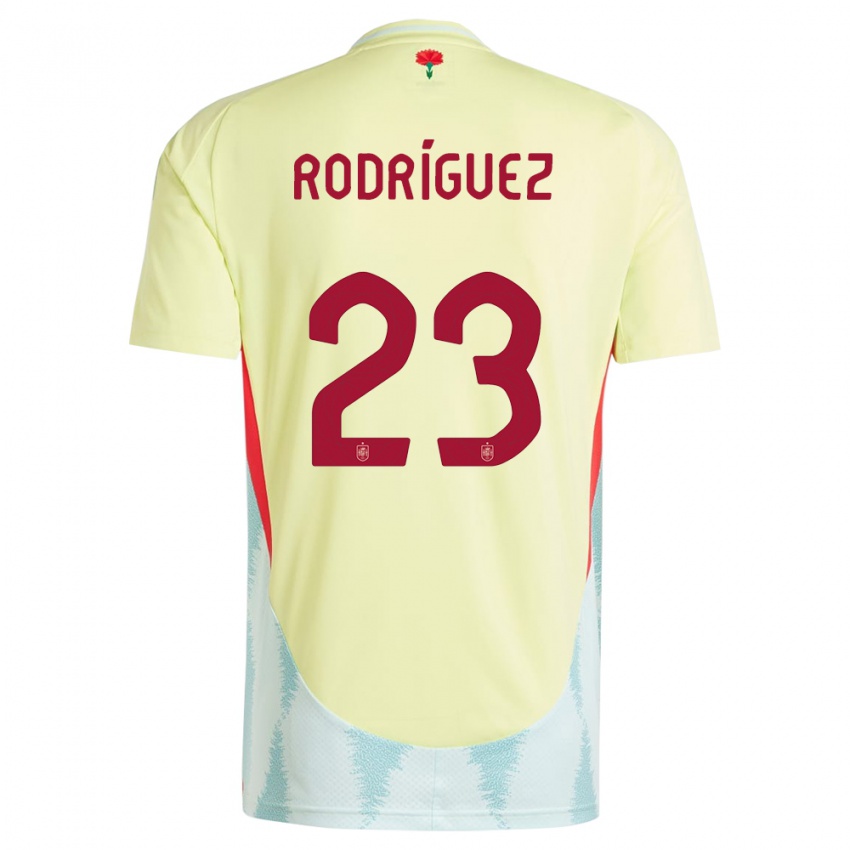 Niño Camiseta España Misa Rodriguez #23 Amarillo 2ª Equipación 24-26 La Camisa