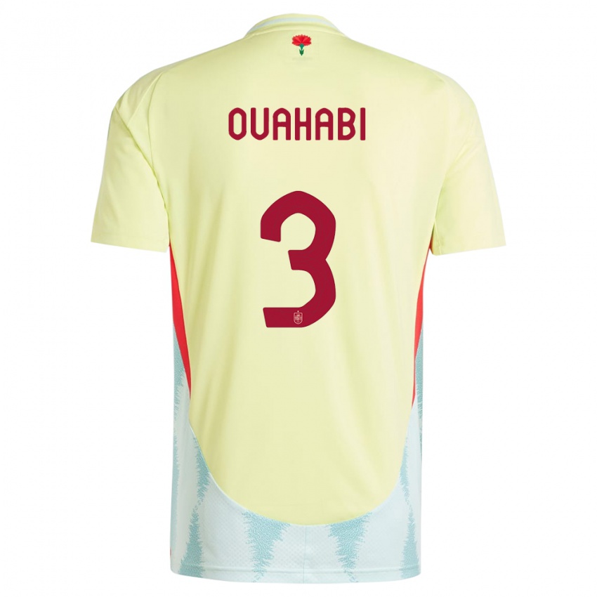 Niño Camiseta España Leila Ouahabi #3 Amarillo 2ª Equipación 24-26 La Camisa