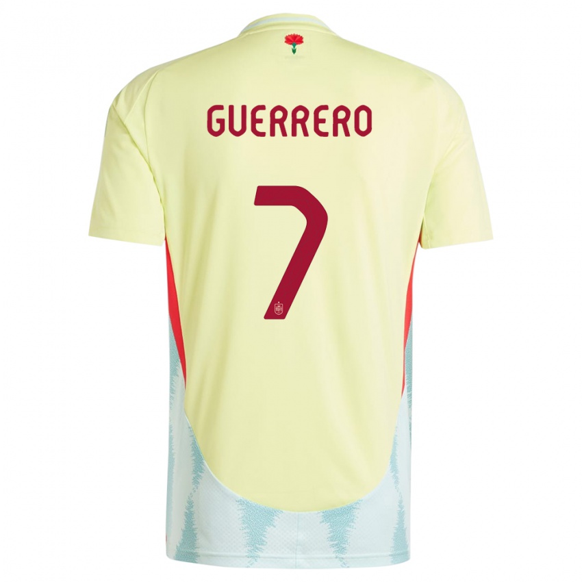 Niño Camiseta España Irene Guerrero #7 Amarillo 2ª Equipación 24-26 La Camisa