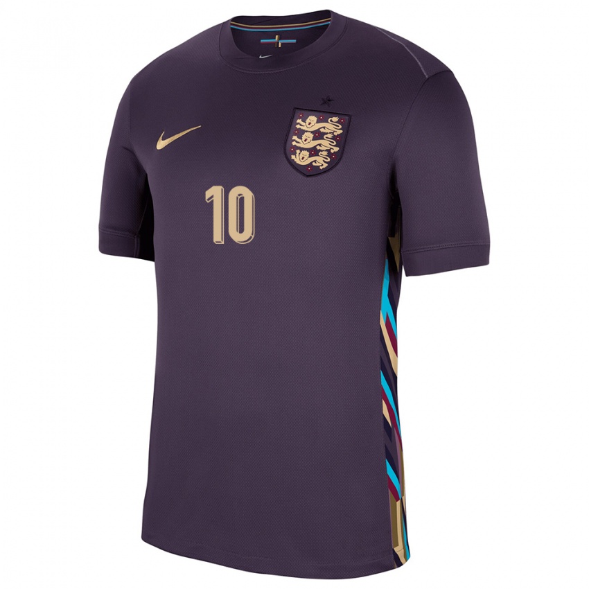 Niño Camiseta Inglaterra George Hall #10 Pasa Oscura 2ª Equipación 24-26 La Camisa