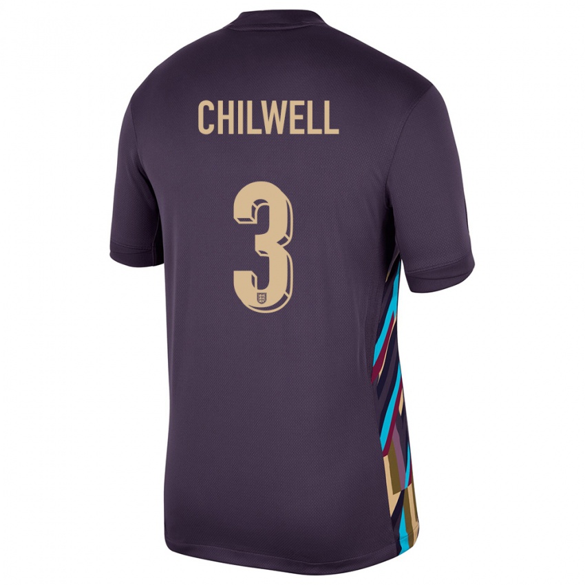 Niño Camiseta Inglaterra Ben Chilwell #3 Pasa Oscura 2ª Equipación 24-26 La Camisa