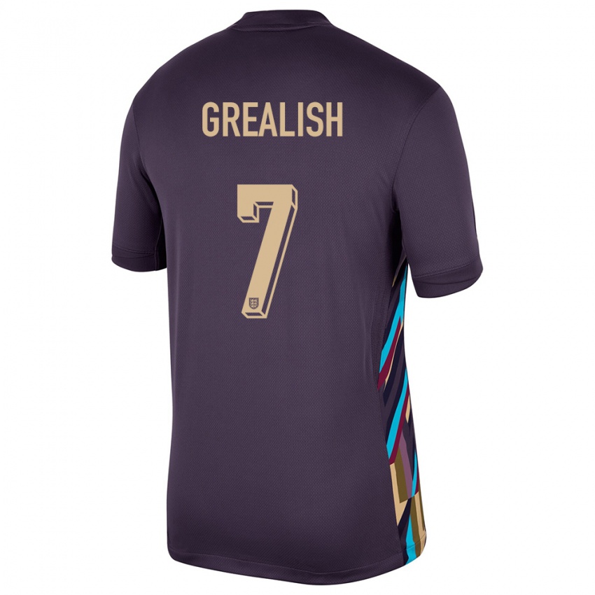 Niño Camiseta Inglaterra Jack Grealish #7 Pasa Oscura 2ª Equipación 24-26 La Camisa
