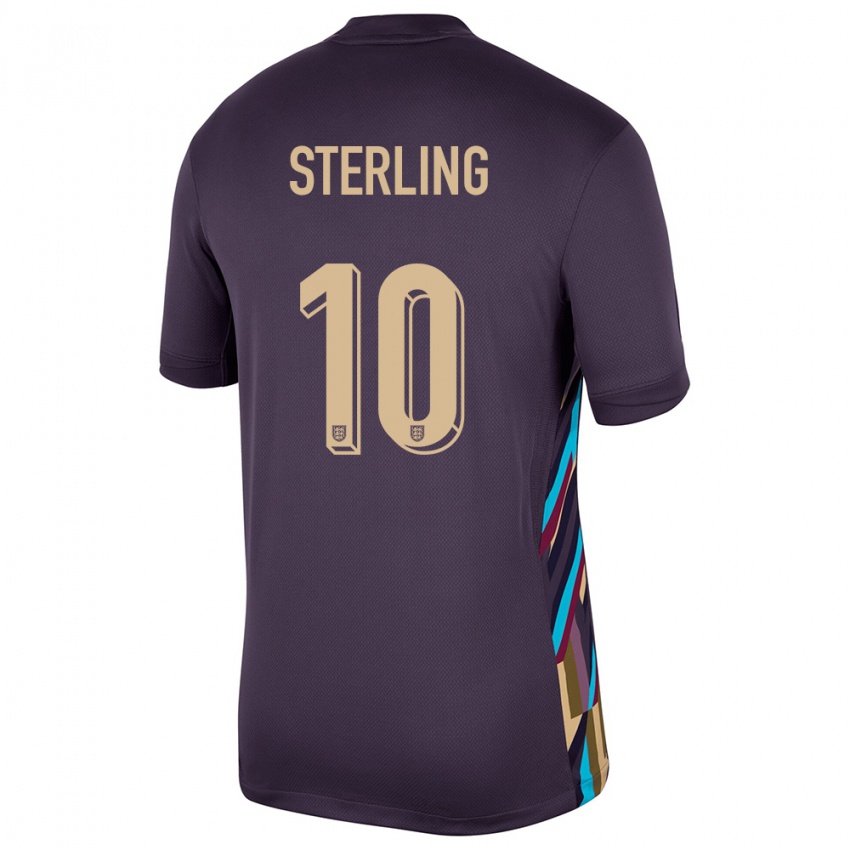 Niño Camiseta Inglaterra Raheem Sterling #10 Pasa Oscura 2ª Equipación 24-26 La Camisa