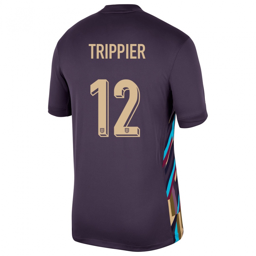 Niño Camiseta Inglaterra Kieran Trippier #12 Pasa Oscura 2ª Equipación 24-26 La Camisa