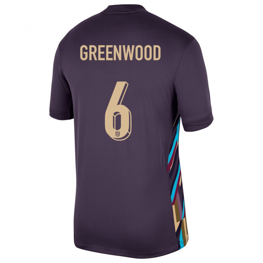 Niño Camiseta Inglaterra Alex Greenwood #6 Pasa Oscura 2ª Equipación 24-26 La Camisa