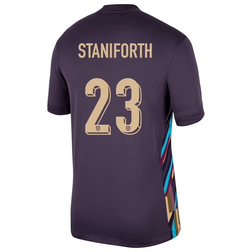 Niño Camiseta Inglaterra Lucy Staniforth #23 Pasa Oscura 2ª Equipación 24-26 La Camisa