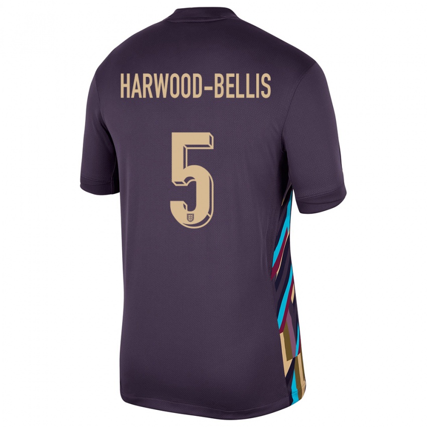 Niño Camiseta Inglaterra Taylor Harwood Bellis #5 Pasa Oscura 2ª Equipación 24-26 La Camisa