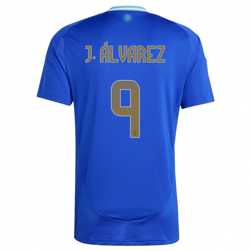 Niño Camiseta Argentina Julian Alvarez #9 Azul 2ª Equipación 24-26 La Camisa