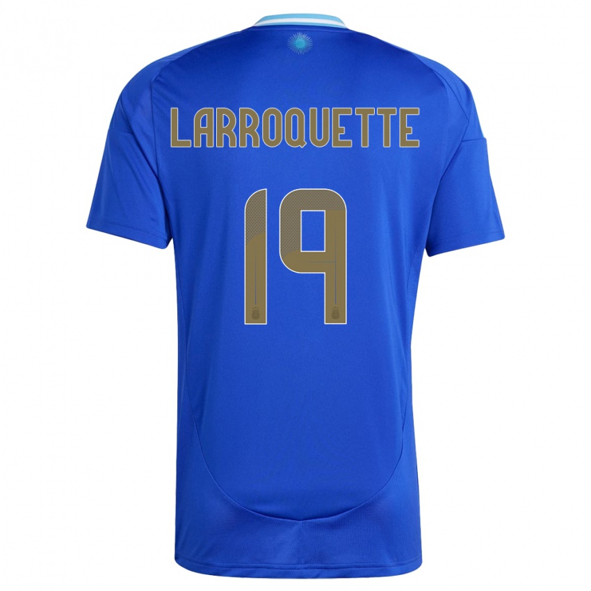 Niño Camiseta Argentina Mariana Larroquette #19 Azul 2ª Equipación 24-26 La Camisa