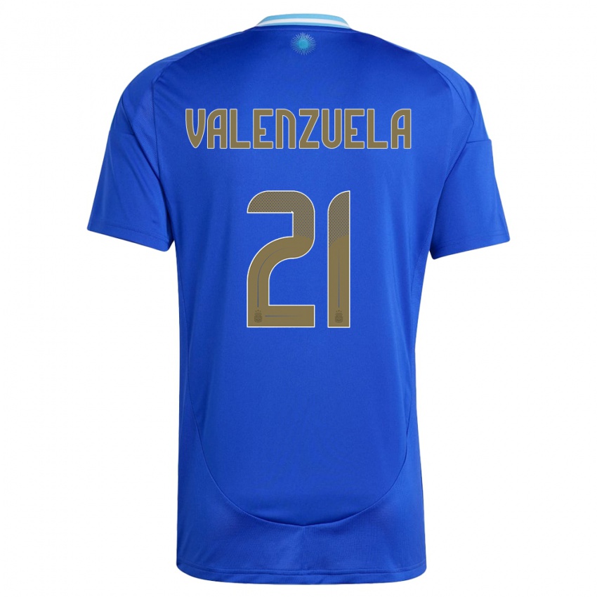Niño Camiseta Argentina Fernando Valenzuela #21 Azul 2ª Equipación 24-26 La Camisa