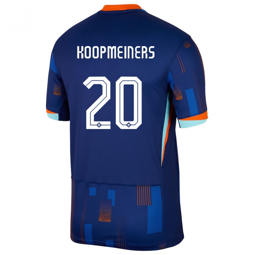 Niño Camiseta Países Bajos Teun Koopmeiners #20 Azul 2ª Equipación 24-26 La Camisa