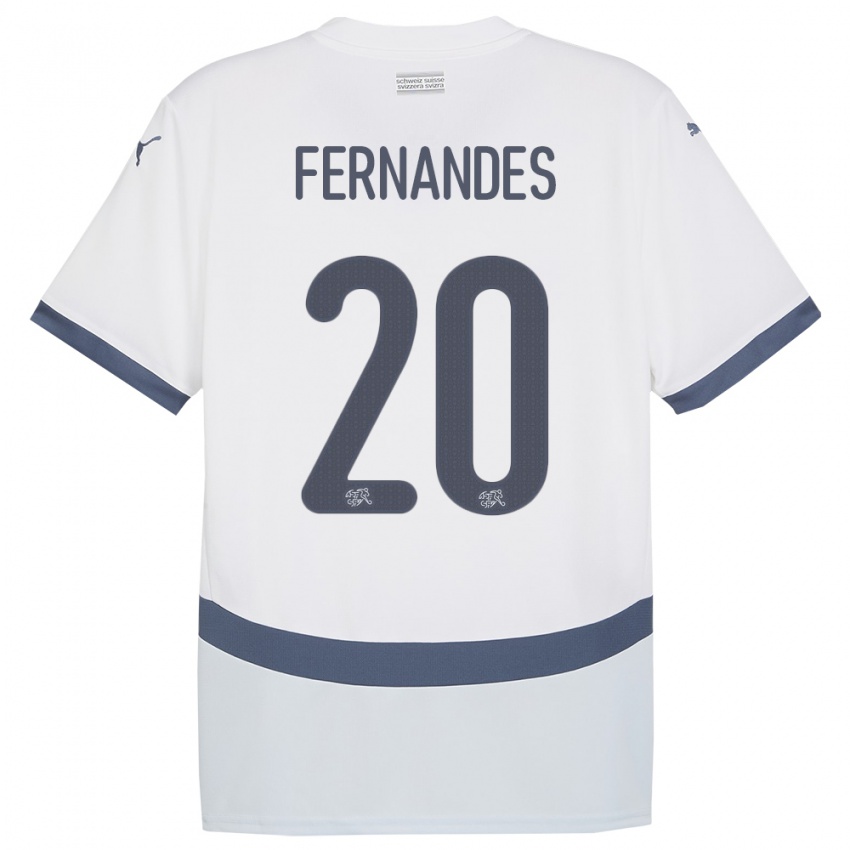 Niño Camiseta Suiza Edimilson Fernandes #20 Blanco 2ª Equipación 24-26 La Camisa