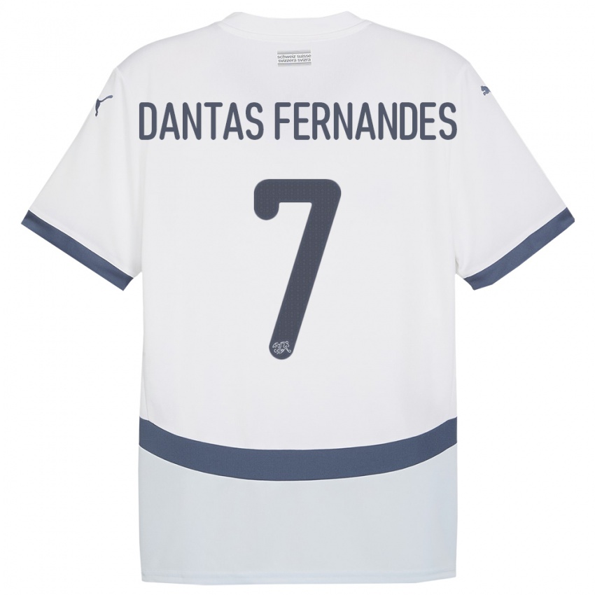 Niño Camiseta Suiza Ronaldo Dantas Fernandes #7 Blanco 2ª Equipación 24-26 La Camisa
