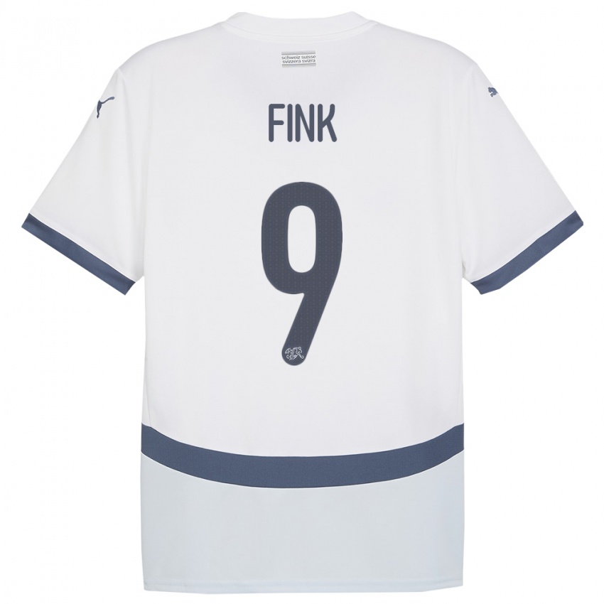 Niño Camiseta Suiza Bradley Fink #9 Blanco 2ª Equipación 24-26 La Camisa