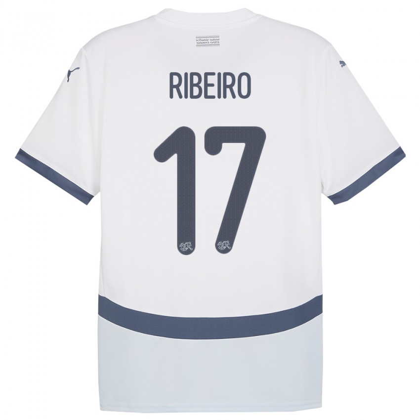 Niño Camiseta Suiza Joel Ribeiro #17 Blanco 2ª Equipación 24-26 La Camisa