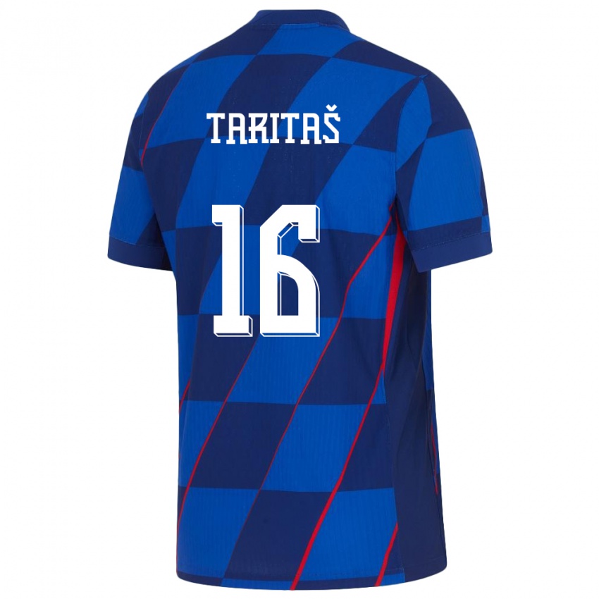 Niño Camiseta Croacia Martina Taritas #16 Azul 2ª Equipación 24-26 La Camisa