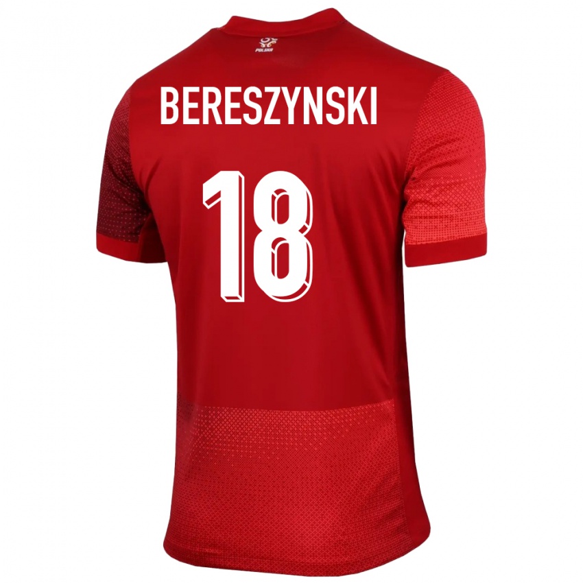 Niño Camiseta Polonia Bartosz Bereszynski #18 Rojo 2ª Equipación 24-26 La Camisa