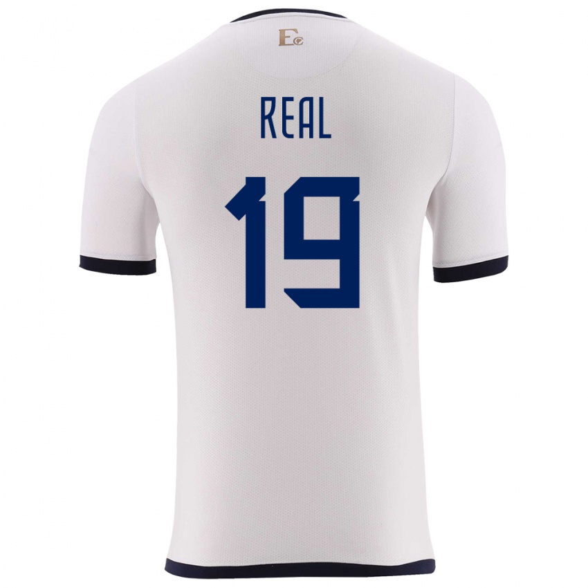 Niño Camiseta Ecuador Kerlly Real #19 Blanco 2ª Equipación 24-26 La Camisa